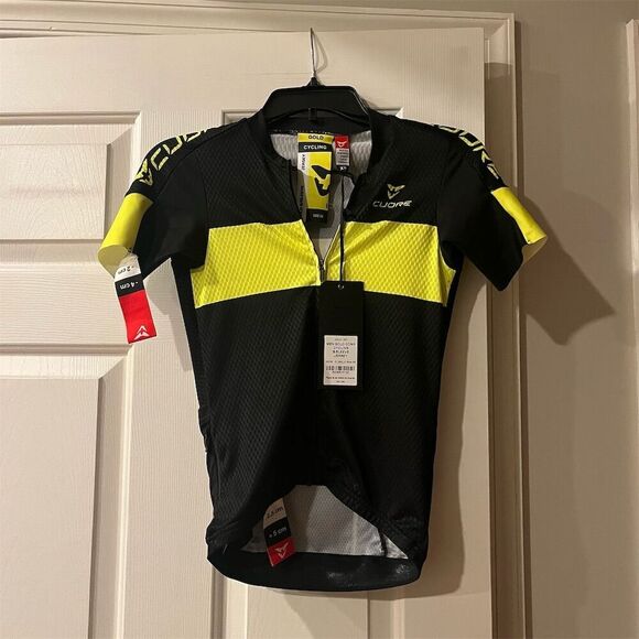Men's Cycling Jersey XS Multicolor Short Sleeve Breathable Activewear - Picture 1 of 7